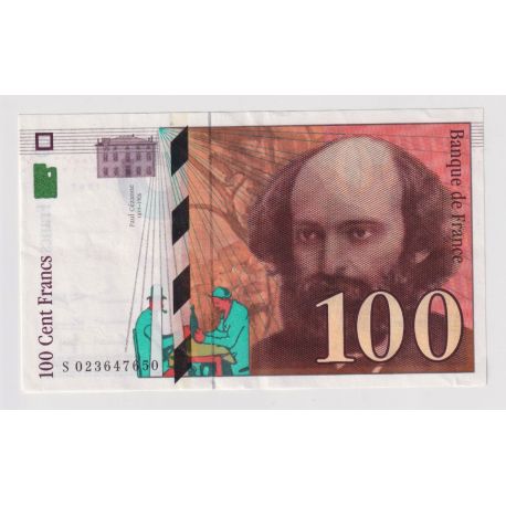 100 Francs Cézanne - 1997 - S - TTB+