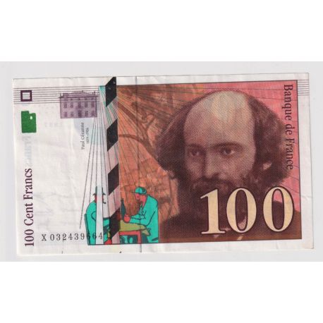 100 Francs Cézanne - 1997 - X - TTB+