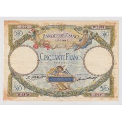 50 Francs Luc Olivier Merson - 23.02.1928 - TB+