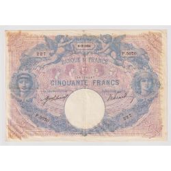 50 Francs Bleu et rose - 6.02.1914 - TB+