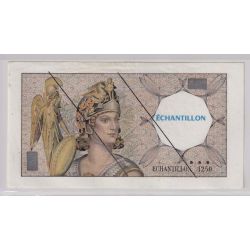 Billet - 200 Francs Montesquieu - Type Athéna échantillon BDF - barré