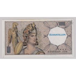 Billet - 50 Francs Quentin - Type Athéna échantillon BDF 