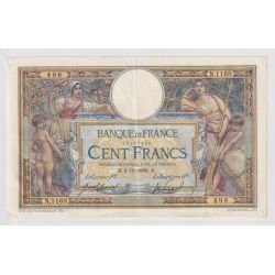100 Francs Luc Olivier Merson - 2.12.1909 - TTB