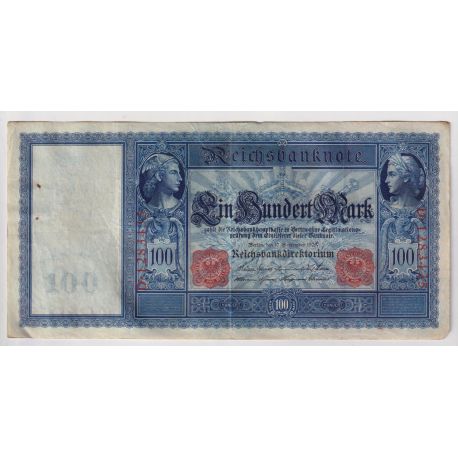 Allemagne - 100 Mark 1909 - TTB