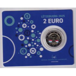 2€ Luxembourg 2025 - 25e anniversaire de l'Ascension au trône du Grand-Duc Henri - en couleur