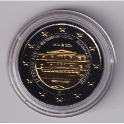 2€ Grece 2024 - 50e anniversaire des années de restauration et de la démocratie en Grèce - Finition Ruthénium