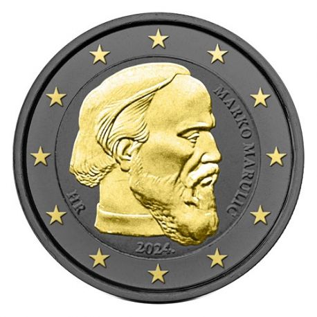 2€ Croatie 2024 - 500e anniversaire de la mort de Marko Marulić - Finition Ruthénium