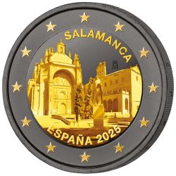 2€ Espagne 2025 - Vieille ville de Salamanque - Finition Ruthénium