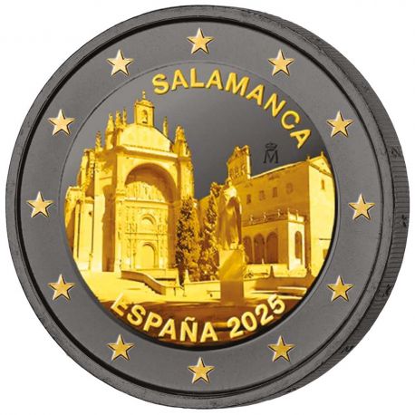 2€ Espagne 2025 - Vieille ville de Salamanque - Finition Ruthénium