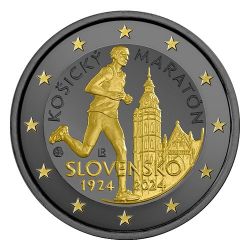 2€ Slovaquie 2024 - 100 ans du marathon international de Košice - Finition Ruthénium