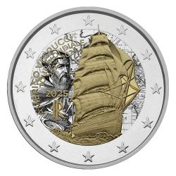 2€ Italie 2025 - Tour du monde du navire-école Amerigo Vespucci - couleur N°1