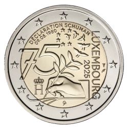 2€ Luxembourg 2025 - 75e anniversaire de la Déclaration Schuman - UNC 