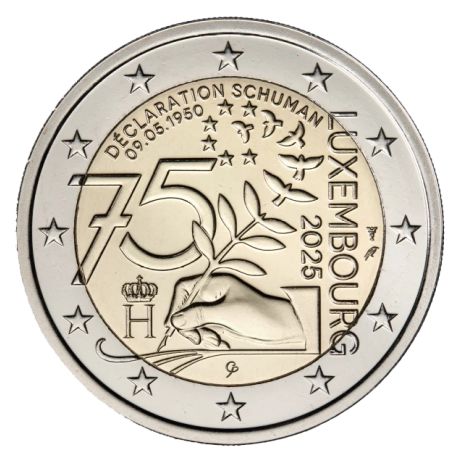 2€ Luxembourg 2025 - 75e anniversaire de la Déclaration Schuman - UNC 