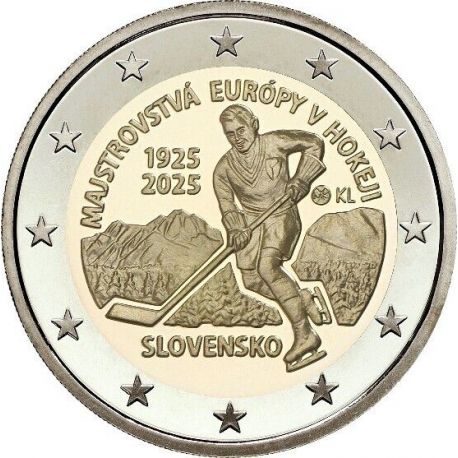 2€ Slovaquie 2025 - Championnats d'Europe de hockey sur glace