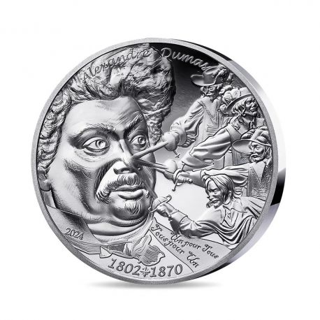 20 Euro 2024 - Alexandre dumas - L'art de la plume - argent BE