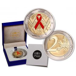 2€ France 2014 - journée mondiale contre le sida - belle épreuve