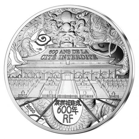 10 Euro 2020 - Cité interdite - Unesco - argent BE