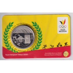 5 Euro 2020 - Jeux Olympiques Tokyo - coincard BU