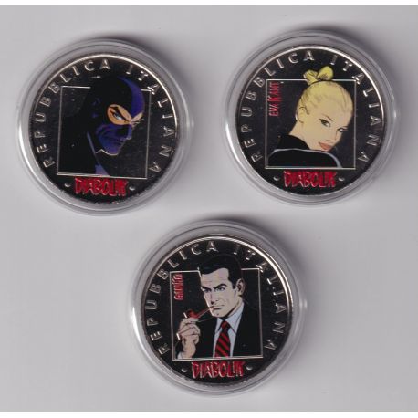 Italie - Série de 3 x 5 Euro 2023 DIABOLIK - cupro-nickel - 10.000 ex