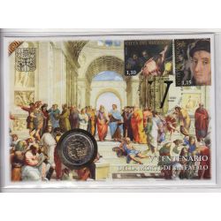 Vatican - 2 Euro 2020 - 500e anniversaire de la mort de Raffaello Sanzio + Timbres
