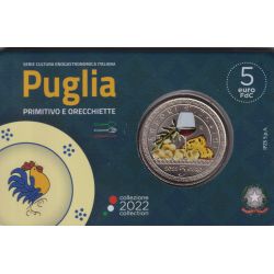 Italie - 5 Euro 2022 - Puglia - Série culture gastronomique Italienne