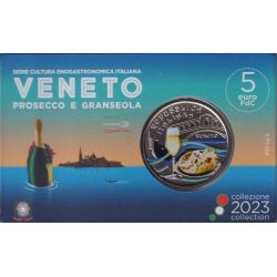 Italie - 5 Euro 2023 - Prosecco et granseola - Série culture gastronomique Italienne