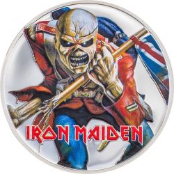 Cook Islands - 5 Dollars 2023 - Iron Maiden - The Trooper - argent 1 once