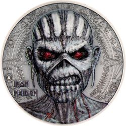 Cook Islands - 10 Dollars 2024 - Iron Maiden - The book of souls - argent 2 once
