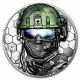 Cook Islands - 20 Dollars 2022 - Real heroes Special forces - argent 3 once