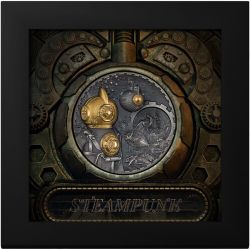 Cook Islands - 20 Dollars 2022 - Steampunk Nautilus - argent 3 once