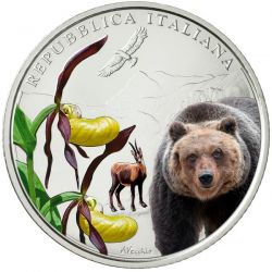 Italie - 5 Euro 2023 - Parc national des abruzzes - argent