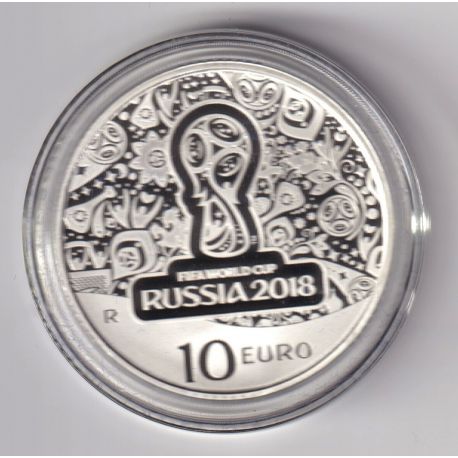 Italie - 10 Euro 2018 - Coupe du monde Football Russie 2018 - argent