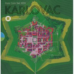 Coffret BU Croatie 2025 - 1 Cent à 2 Euro