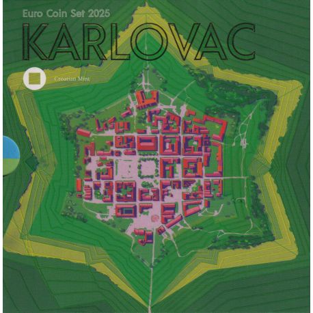 Coffret BU Croatie 2025 - 1 Cent à 2 Euro