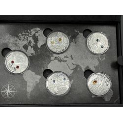 Autriche - Coffret 3 pieces 20 Euro - 2021 à 2023 - Fascination de l'Univers - Faszination universum - argent