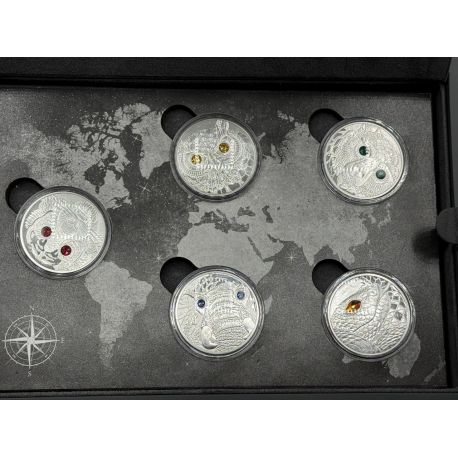 Autriche - Coffret 3 pieces 20 Euro - 2021 à 2023 - Fascination de l'Univers - Faszination universum - argent