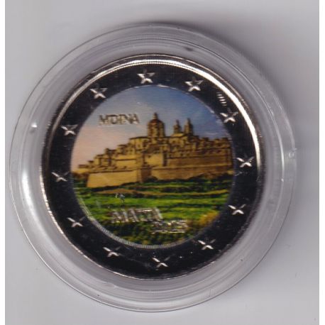 Malte - 2 Euro 2025 - Ville de Mdina - en couleur - Type N°1