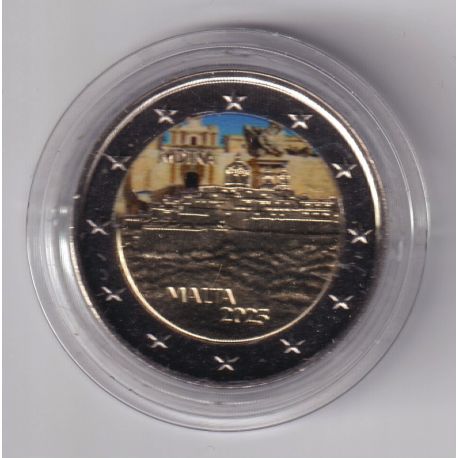 Malte - 2 Euro 2025 - Ville de Mdina - en couleur - Type N°2