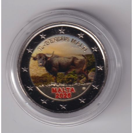 Malte - 2 Euro 2025 - Le boeuf Maltais - en couleur - Type N°1