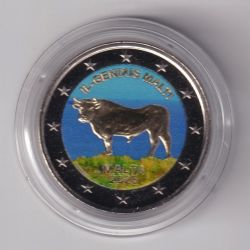 Malte - 2 Euro 2025 - Le boeuf Maltais - en couleur - Type N°2