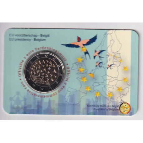 Coincard - 2 Euro Belgique 2024 - la Présidence du Conseil de l'UE - version Flamande