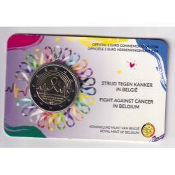 Coincard - 2 Euro Belgique 2024 - combattre le cancer en Belgique - version Flamande