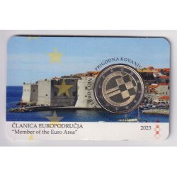 2€ Croatie 2023 - introduction de l'euro comme monnaie officielle de la Croatie - coincard BU