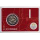 2 Euro 2024 - JO Paris 2024 - coincard rouge - Lettre I