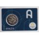 2 Euro 2024 - JO Paris 2024 - coincard bleu - Lettre A