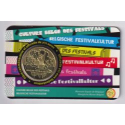Belgique - 2,5 Euro2023 - culture Belge des festivals - coincard BU