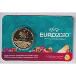 Belgique - 2,5 Euro 2021 - Euro football 2020 - coincard BU