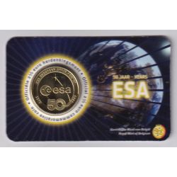 Belgique - 2,5 Euro 2025 - Agence spatiale - coincard BU - version Flamande