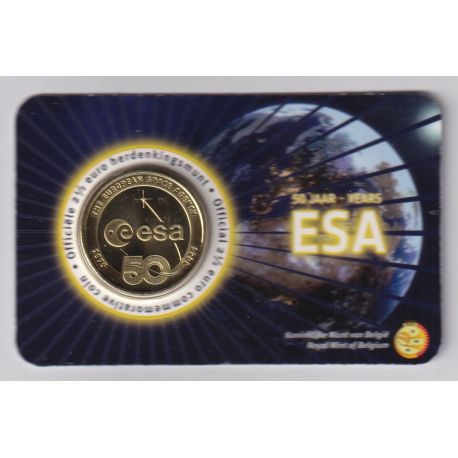 Belgique - 2,5 Euro 2025 - Agence spatiale - coincard BU - version Flamande