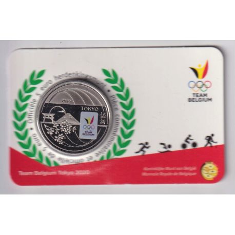 5 Euro 2020 - Team Belgium Tokyo 2020 - coincard BU